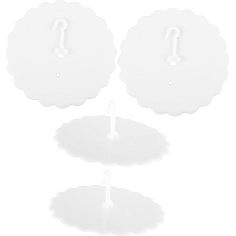 ERINGOGO Lot de 4 crochets adhésifs pour rideaux lit, à fixer au (1/5)