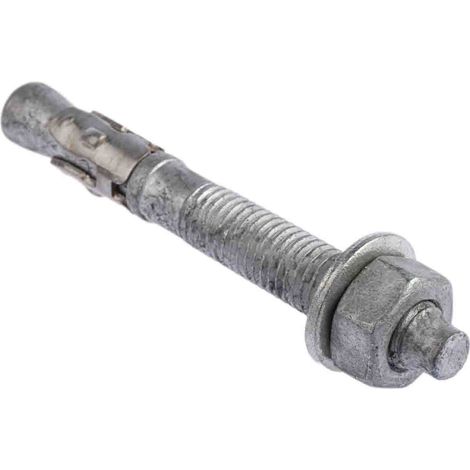 Boulon d'ancrage RS PRO, en Acier au carbone M12, 12mm x 100mm ( Prix pour Sachet de 5 ) (1/4)
