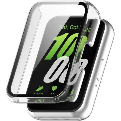 Coque Avec Protecteur D'Écran Verre Trempé - Samsung Galaxy Fit 3 SM-R390 - Argent - 1 Pièce (1/5)