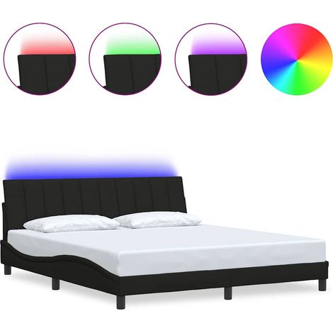 Maison Exclusive - Giroletto senza Materasso Hanko Nero 180x200 cm in Tessuto
