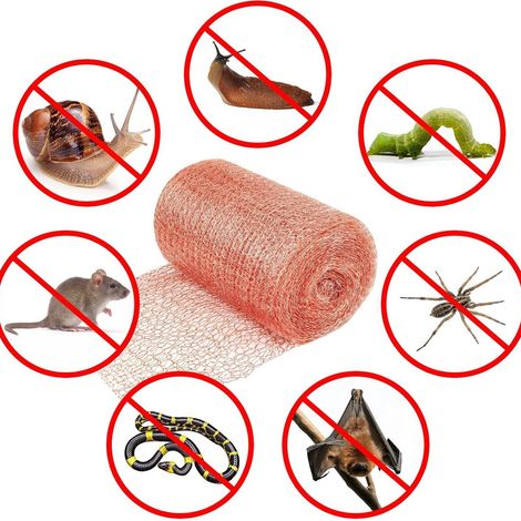 Grillage en cuivre tissé fin – Filtre anti‑limaces, escargots et rongeurs – Protection métallique pour jardin-127mm6m (1/5)