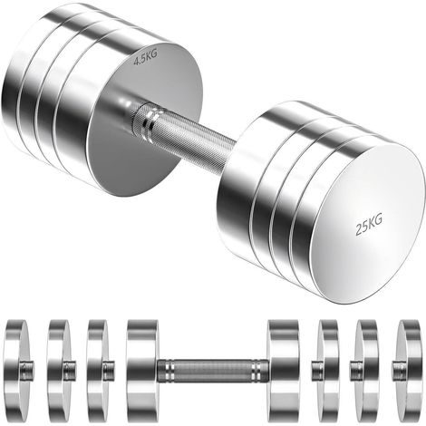 Hanteln Verstellbar Set Stahl 5kg 10kg 15kg 25kg 1 x 25KG (1/5)