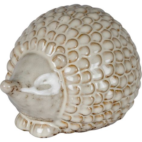 Alora Large Hedgehog - Ceramic - L16 x W12 x H10 cm - White