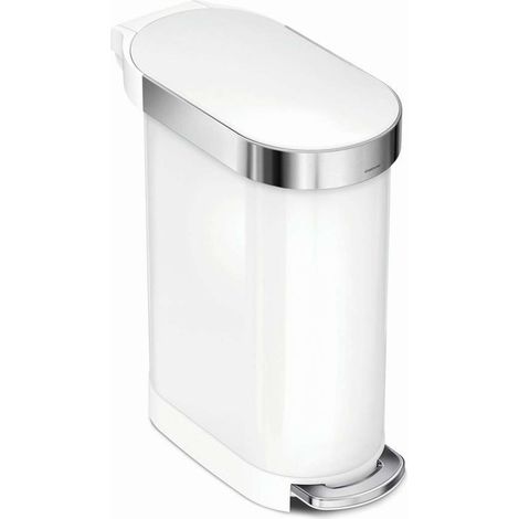 Simplehuman Pattumiere - Pattumiera Slim 45 l, bianco CW2069 (1/5)