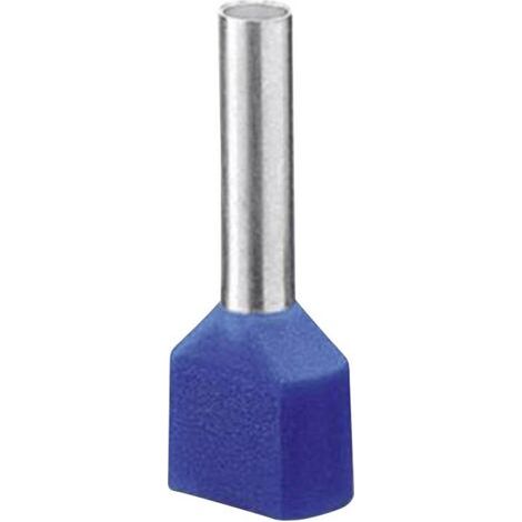 Embout double d'extrémité de câble Phoenix Contact AI-TWIN 2X16 -16 BU 3202847 16 mm² x 16 mm partiellement isolé bleu (1/4)