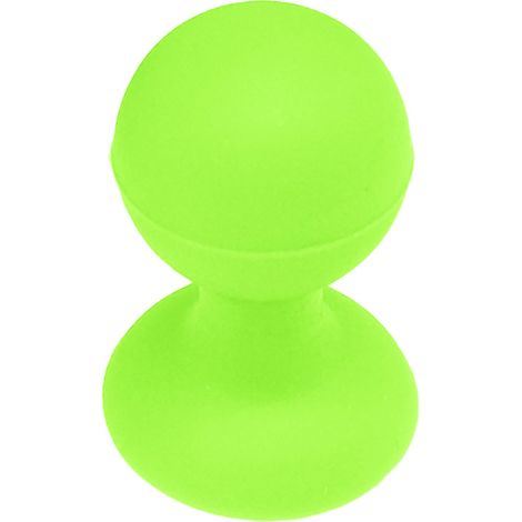 Soporte de silicona para teléfono con ventosa y cabezal redondo, color verde. (1/5)