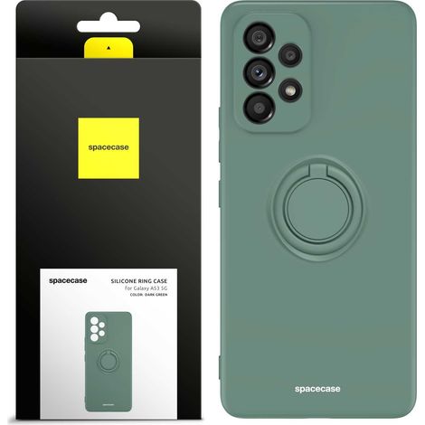 Anello in silicone Spacecase per Galaxy A53 5G, verde scuro (1/5)