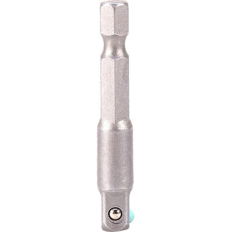 Tige hexagonale foret + adaptateur douille 1/4" – avec roulement à billes – 1/10,2 cm (1/2)