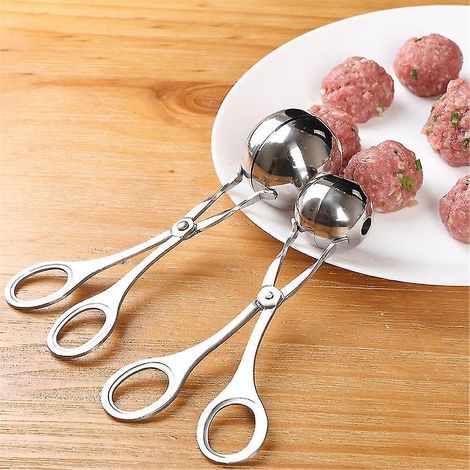Moule à boulettes de viande, de poisson et de riz en acier inoxydable - Outils de fabrication de moules à pinces - S (1/5)