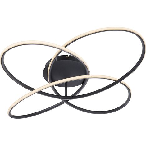 Globo - plafón - Panda - negro - metal - Ø 80cm - LED - 67201S-60