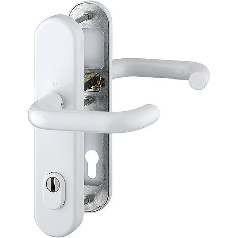 HOPPE® Schutz-Drückergarnitur mit Langschild Paris 138/3332ZA/3310, 10/92 mm, Aluminium, 3664996 (1/2)