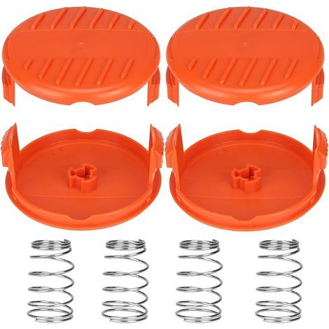 Capuchons de bobine A6481 A6485 RC-100-P pour Black Decker GL280, GL301, GL425, GL430, GL545, GL555, GLC13, STC1820, ST1823, GLC1825L, GLC3000. Couvercle de bobine de rechange. (4 capuchons de (1/5)