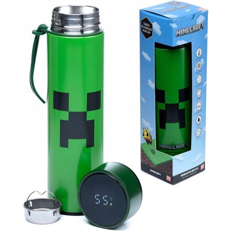 Puckator Cantimplora isotérmica Minecraft 450 ml colores atractivos (1/3)