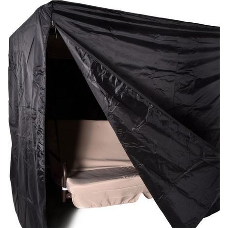 Copertura per dondolo 203x145x183cm nero (1/4)