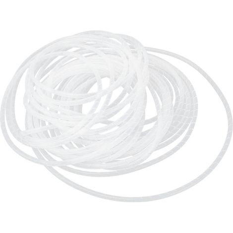 Spiralkabel-Schutzhülle, flexibler Kabelorganisator, weiß, Ø 12–5 Meter (1/5)
