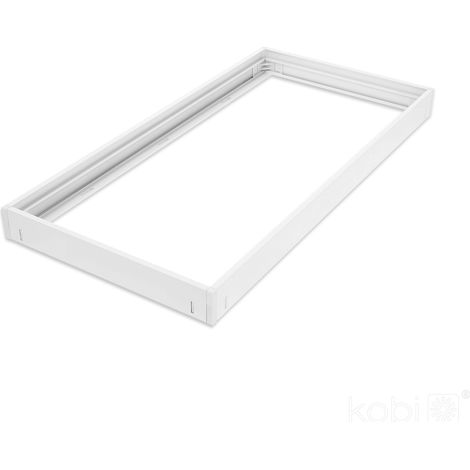 Cadre de montage blanc en aluminium 45 mm pour panneau LED NELIO 60 x 30 cm Kobi (1/5)