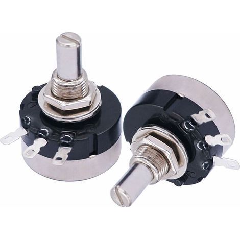 pair 2 pièces RV24YN20S B102 potentiomètre 1K ohm potentiomètre rotatif à Film de carbone potentiomètre à tour unique A03-6mm RV24 B102+A03 (1/4)
