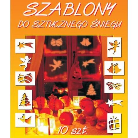 PP80 Kunstschnee-Schablonen, 10 Stück, Weihnachten (1/5)