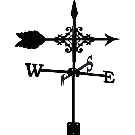 Girouette métallique, Robuste, avec Support, pour Toit et Jardin, décorative (1/5)