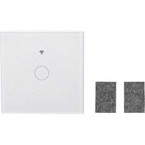 Interrupteur mural tactile intelligent avec télécommande sans fil, unipolaire, sans fil neutre, RF433