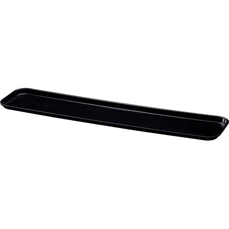 Plateau de présentation - 16.4 x 76.2 x 1.9 cm - Noir - Lot de 12 - Cambro