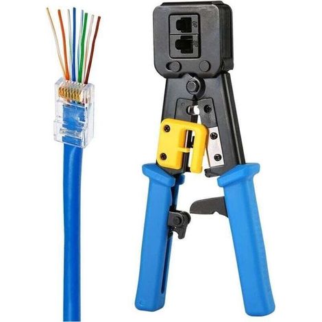 Pince à sertir RJ45 pour connecteurs RJ45/RJ12 standard et terminaux
