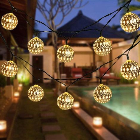 5 - 7M LED solaire Garden Light string suspension extérieure