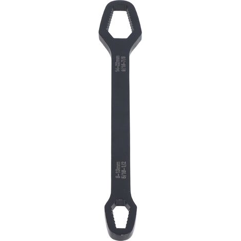 Clé à molette multifonctionnelle universelle à double extrémité 8-22 mm pour la maintenance et les réparations (noire) (1/5)
