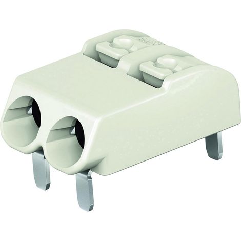 Bornier à ressort WAGO 2060-1402/998-404 0.75 mm² Nombre de pôles 2 gris clair 1 pc(s)