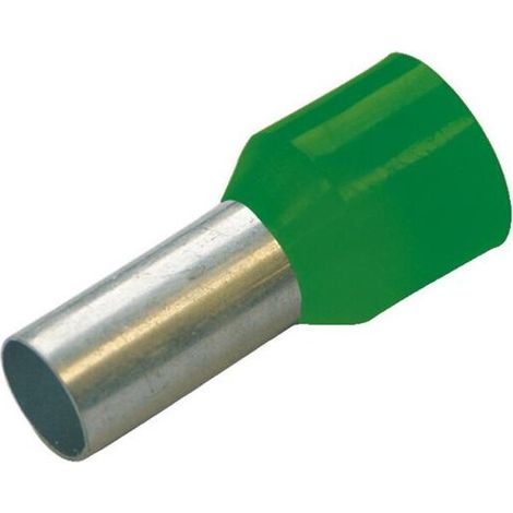 Multipack Haupa ADERENDHÜLSE ISOL. 6,0 /12,0 (270038/100 GN) - 100 Stück