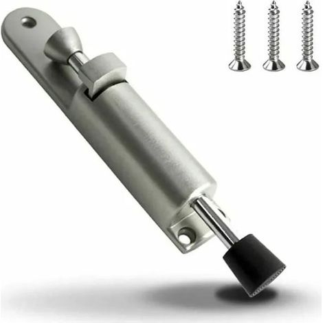 Butoir de Porte en Caoutchouc Souple et Résistant, Bloque-Porte à Pied avec Base en Alliage de Zinc, Stop-Porte Silencieux pour Sol, Usage Durable (Lot de 1) (1/4)
