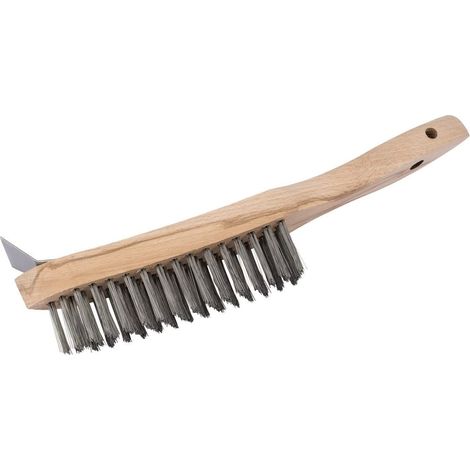 Draper tools 36176-310 millimetri spazzola metallica metallo resistente 4 fila con raschietto