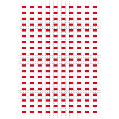 Planche A4 de 190 pictos en 10 x 10 mm Tableau système pour plan d'évacuation
