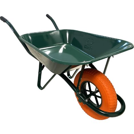 KELI - Brouette Tubulaire Roue Increvable, 85L, Chariot de Transport, Poignées Ergonomiques, Usage Intensif, Acier Galvanisé (1/5)