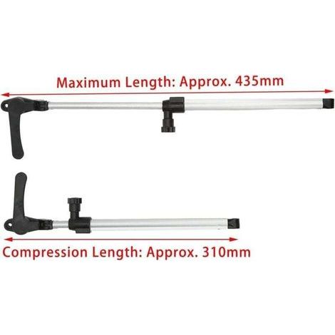 Amortisseur de fenêtre de Caravane, Alliage d'aluminium 310-435 mm 1 Paire de tiges de Support de fenêtre de Camping-Car pour remorques de Camping-Car (1/3)