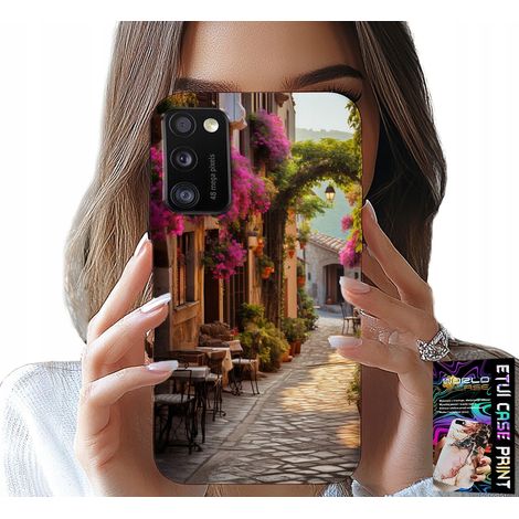 Coque pour Samsung Galaxy A41 - Rue pittoresque avec café + verre (1/5)