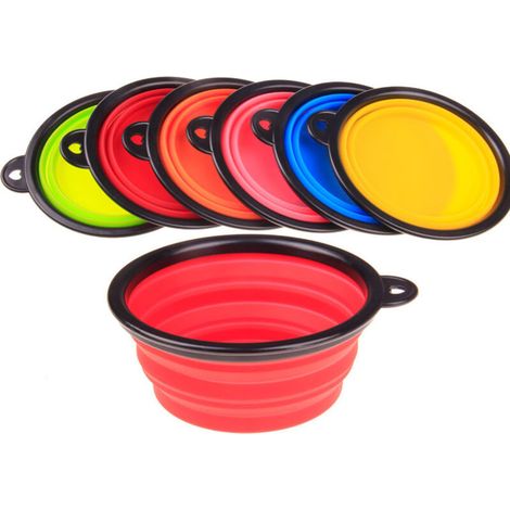 Bol pliant portable pour animaux de compagnie, bol pour chien, bol pour chien, bol d'eau pour chat