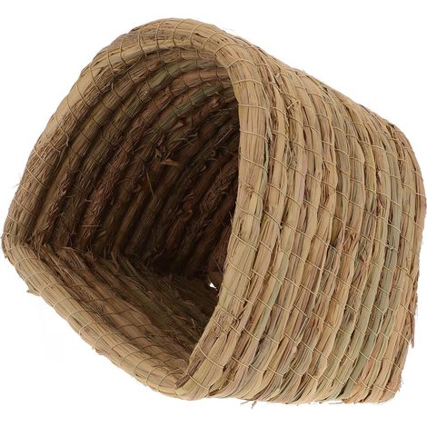Nid en Paille Semienclos pour Poules et Chinchillas, Maison Confortable et Sécurisée, Matériau Naturel, pour Poulaillers et Jardins (1/5)