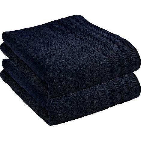 Drap de bain - COTON PUR - Spa - Lot de 2 - 90 x 150 cm - 400 g/m² (1/4)