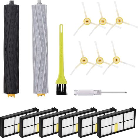 Pièces de Rechange Filtres et Brosse pour iRobot Roomba 980 960 900 890 880 870 860 800 série Aspirateur, Kit d'accessoires de Remplacement - Set 1 (1/5)