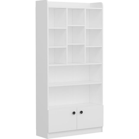 Étagère bibliothèque bllanche Tika 90cm (1/5)