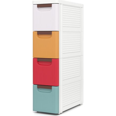 4 drawer rolling organizer with wheels for small spaces 227458892 227458892 (1/5)