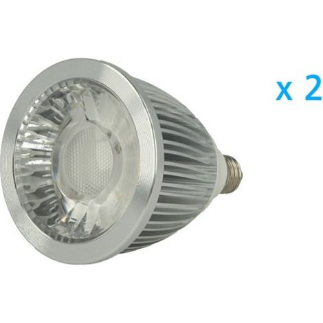 2 PZ Lampade Faretto Led E10 5W 220V Cob Bianco Caldo Diametro 50mm Altezza 69mm