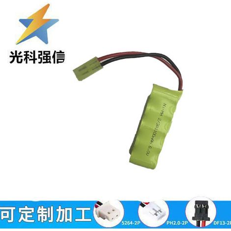 6V 2/3A 1100mAh NiMH battery pack, AA size rechargeable batteries, direct sales for remote control electric toys.
