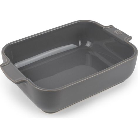 PEUGEOT - Teglia rettangolare in ceramica - 25 cm x 16,8 cm x 6,2 cm - Capacità: 1,4 L - 2-3 porzioni - Garanzia 10 anni - Made in France - Colore grigio chiaro (1/4)