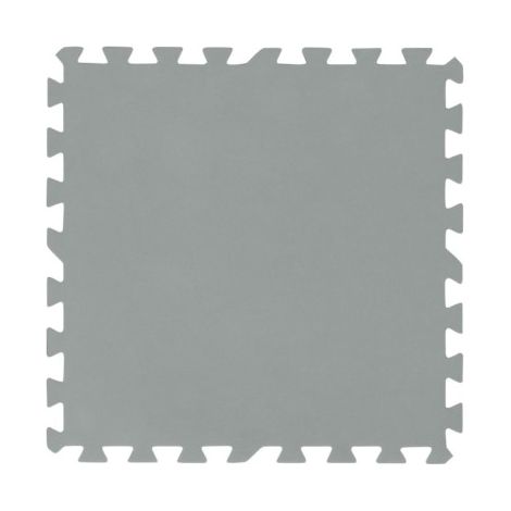 Bestway Lot de 9 tapis de sol pour piscine - 50 x 50 cm - gris (1/5)