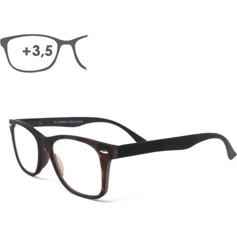 gafas lectura illinois estampado carey aumento +3,5 gafas de vista, gafas de aumento, gafas visión borrosa (1/5)