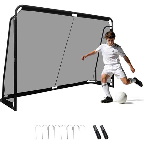 but de football filet enfant jardin portable taille réelle métal entraînement football équipement cadre grand extérieur sport enfants robuste ouvert (1/5)