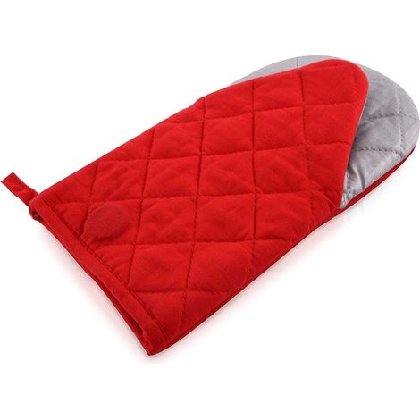 Red teflon oven glove 255 cm heat resistant 235492364 (1/5)
