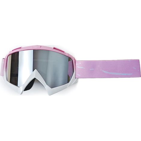 Lunettes de protection pour moto tout-terrain, adaptées à la course, au ski et à d'autres activités diverses (rose). (1/3)